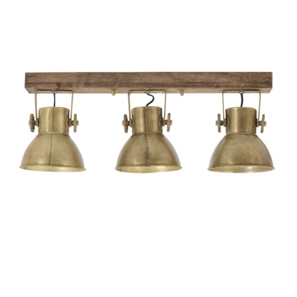 Industriële hanglamp Elay messing - Afbeelding 2