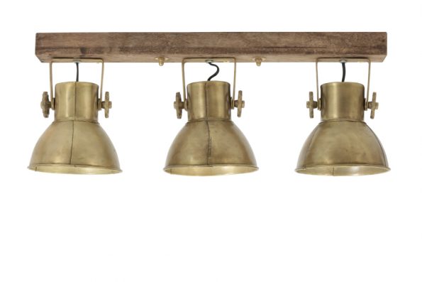 Industriële hanglamp Elay messing - Afbeelding 4