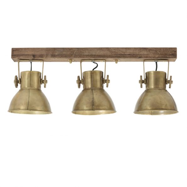 Industriële hanglamp Elay bruin