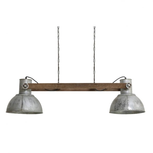 Industriële hanglamp Elay bruin - Afbeelding 2