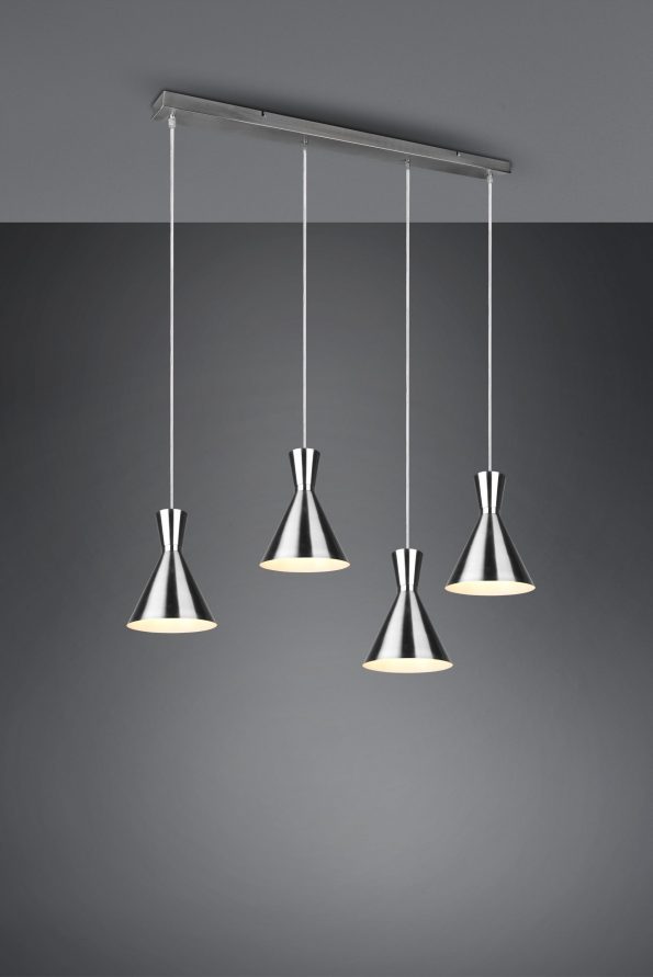 Industriële hanglamp Enzo nikkel - Afbeelding 3