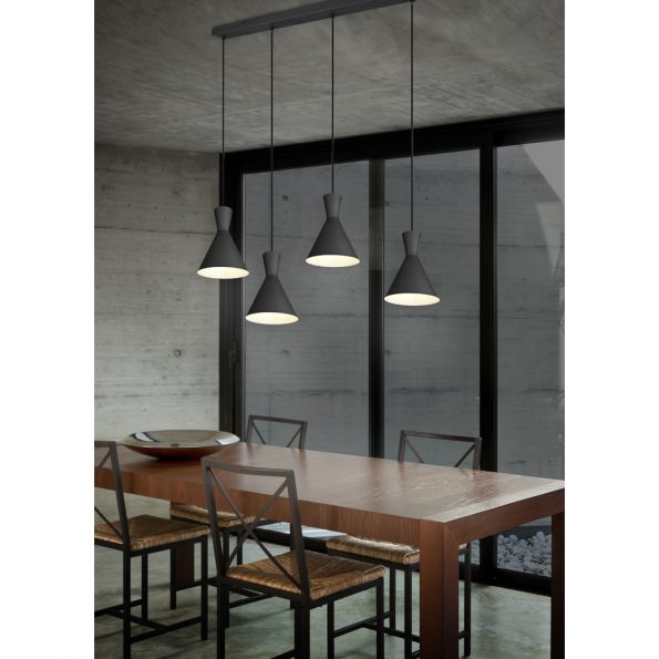 Industriële hanglamp Enzo zwart - Afbeelding 2