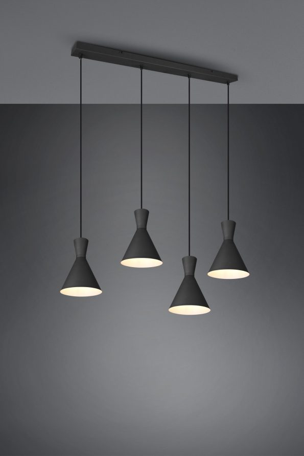 Industriële hanglamp Enzo zwart - Afbeelding 3
