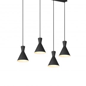 Industriële hanglamp Enzo zwart