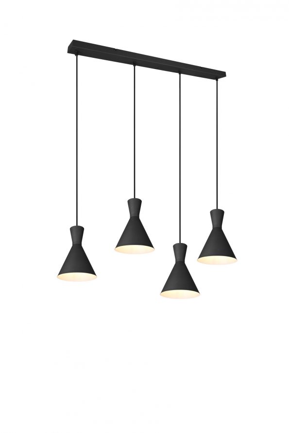 Industriële hanglamp Enzo zwart