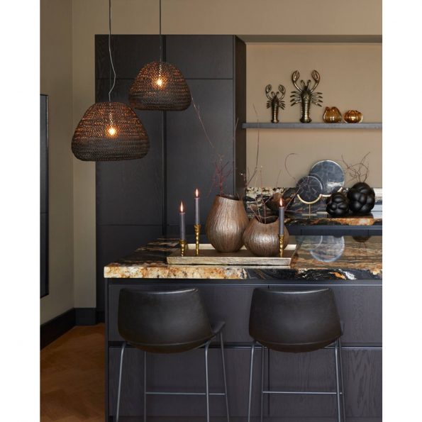 Industriële hanglamp Finou zwart - Afbeelding 3