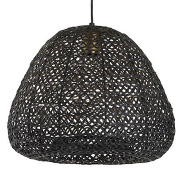 Industriële hanglamp Finou zwart