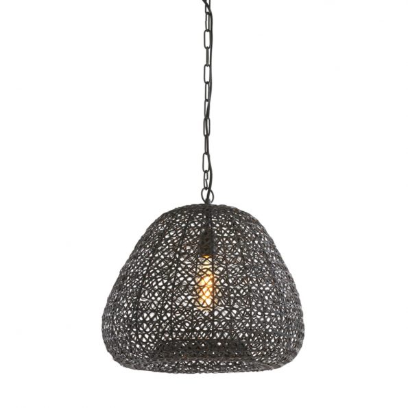 Industriële hanglamp Finou zwart - Afbeelding 8