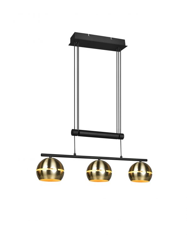 Industriële hanglamp Fletcher messing - Afbeelding 2