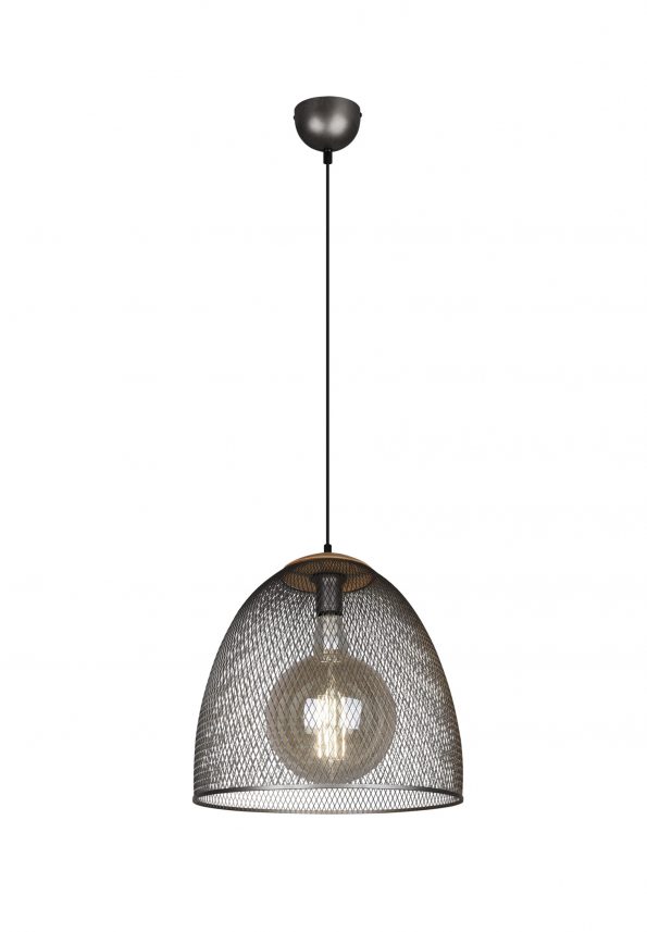Industriële hanglamp Ivar nikkel ø 40 cm - Afbeelding 2
