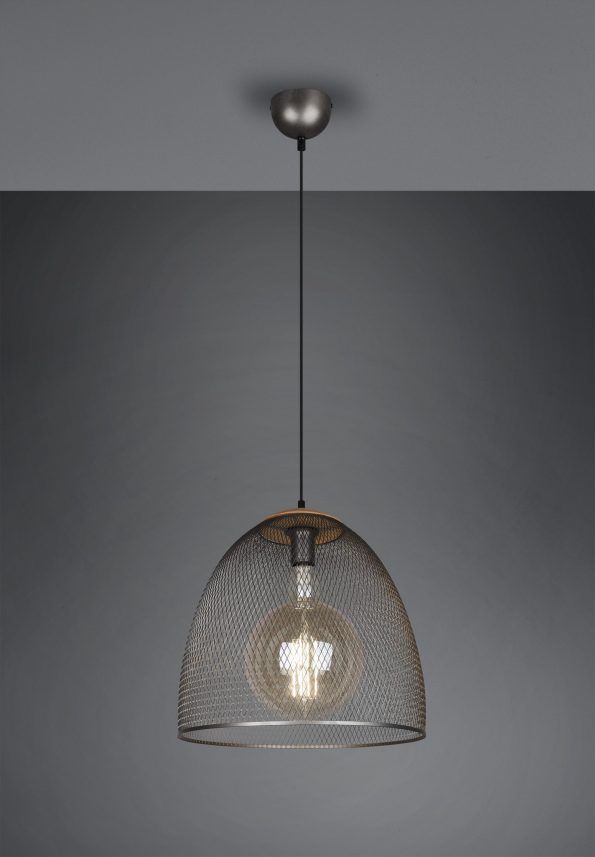 Industriële hanglamp Ivar nikkel ø 40 cm - Afbeelding 4