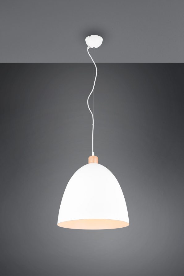Industriële hanglamp Jagger wit ø 40 cm - Afbeelding 3