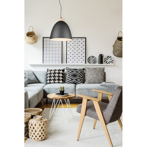 Industriële hanglamp Jagger zwart ø 40 cm - Afbeelding 2
