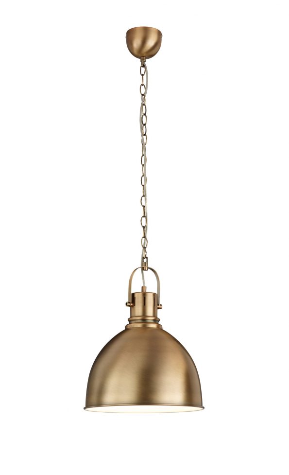 Industriële hanglamp Jasper brons ø 31 cm - Afbeelding 2
