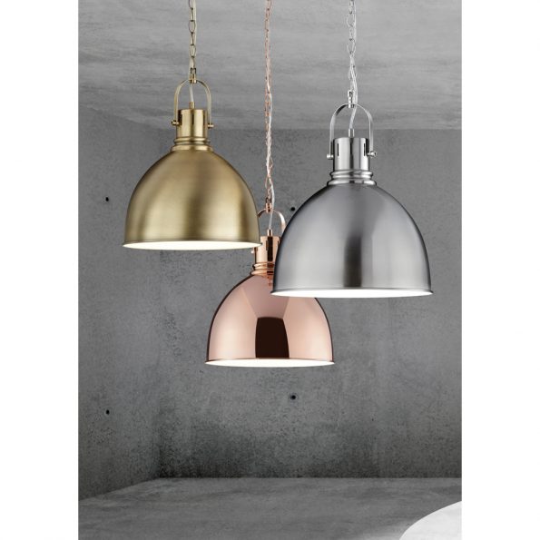 Industriële hanglamp Jasper brons ø 31 cm - Afbeelding 3