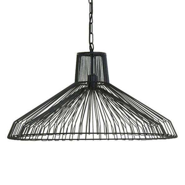 Industriële hanglamp Kasper zwart