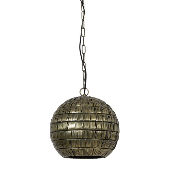 Industriële hanglamp Kymora brons - Afbeelding 2