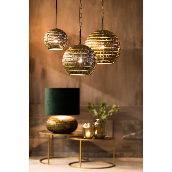 Industriële hanglamp Kymora brons - Afbeelding 3