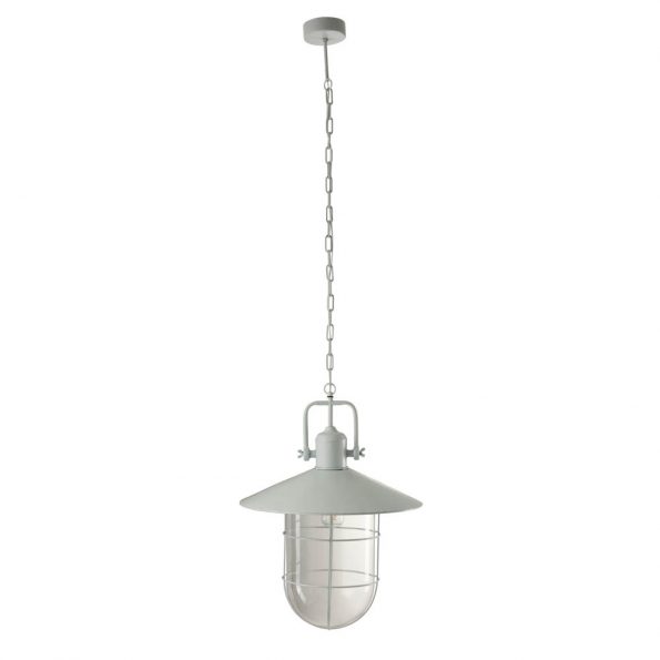 Industriële hanglamp Leo grijs - Afbeelding 2