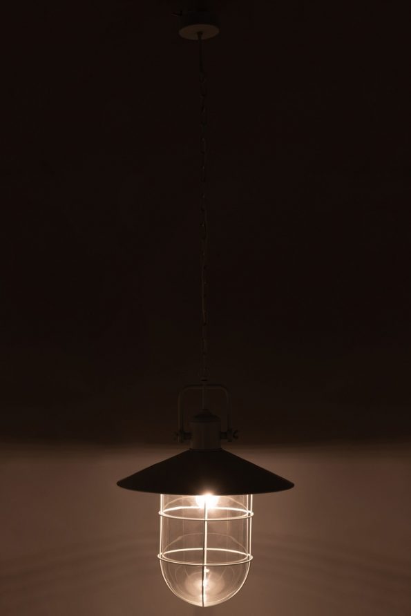 Industriële hanglamp Leo grijs - Afbeelding 4