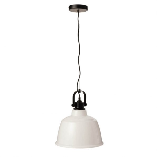 Industriële hanglamp Magali wit - Afbeelding 2