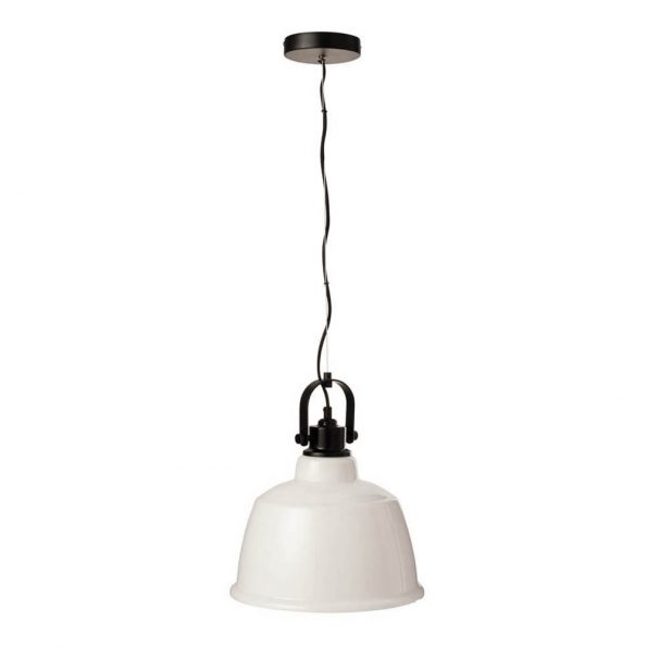 Industriële hanglamp Magali wit