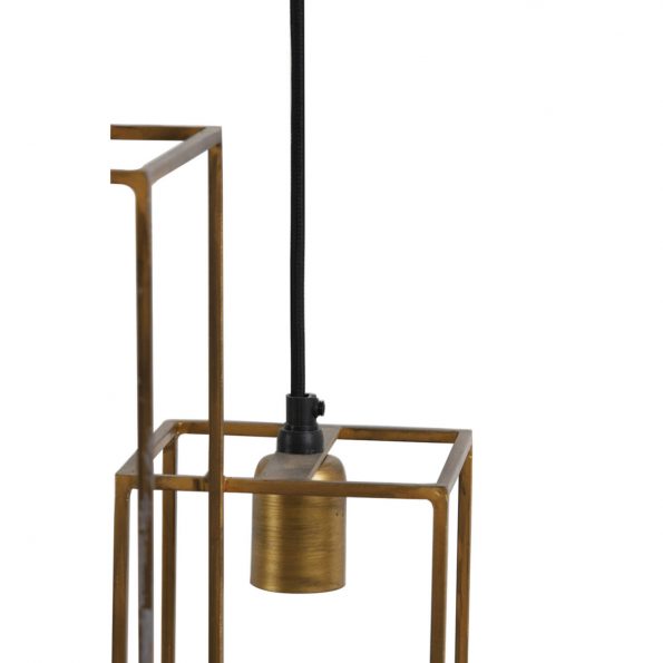 Industriële hanglamp Marley goud - Afbeelding 4