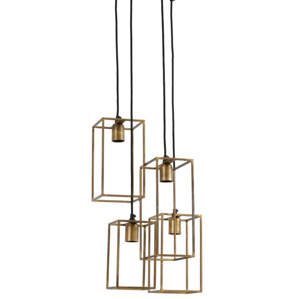 Industriële hanglamp Marley goud - Afbeelding 6
