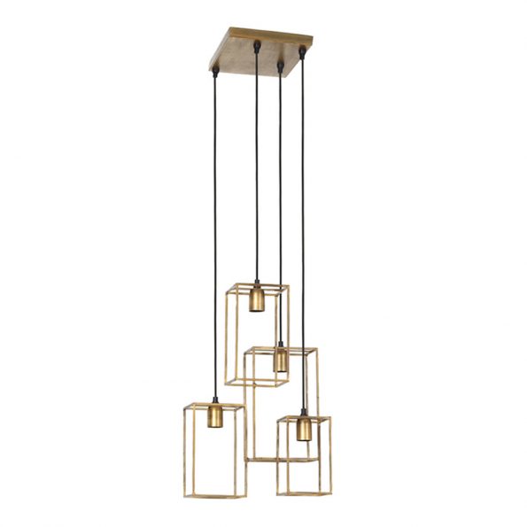 Industriële hanglamp Marley goud