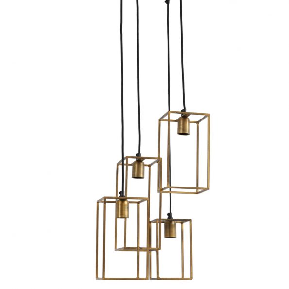 Industriële hanglamp Marley goud - Afbeelding 7