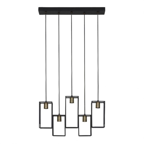 Industriële hanglamp Marley zwart