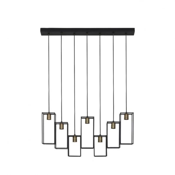 Industriële hanglamp Marley zwart - Afbeelding 2