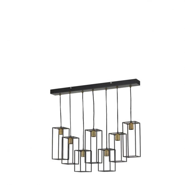 Industriële hanglamp Marley zwart - Afbeelding 3