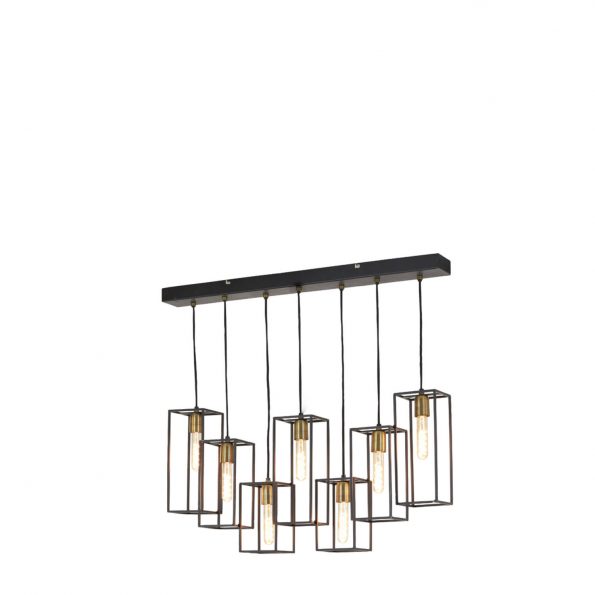 Industriële hanglamp Marley zwart - Afbeelding 4