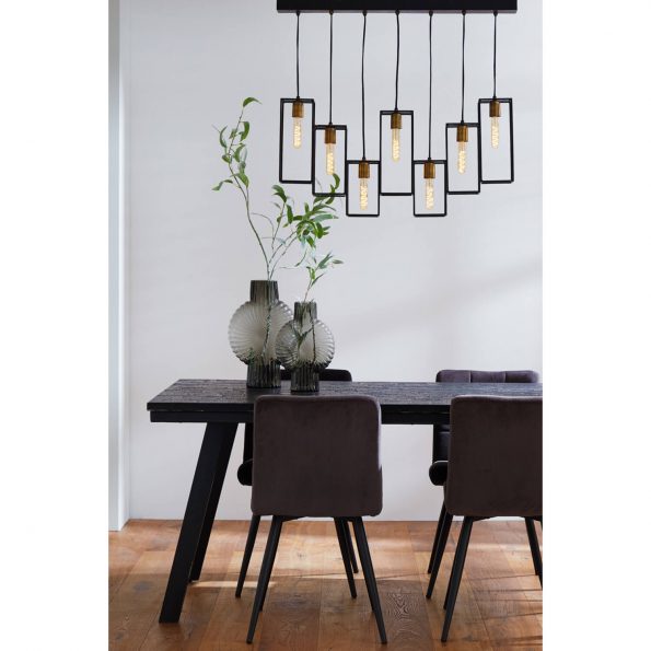Industriële hanglamp Marley zwart - Afbeelding 5