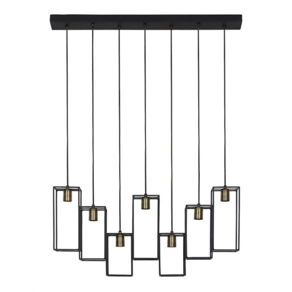 Industriële hanglamp Marley zwart