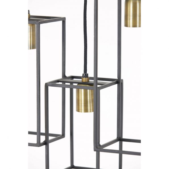Industriële hanglamp Marley zwart - Afbeelding 7