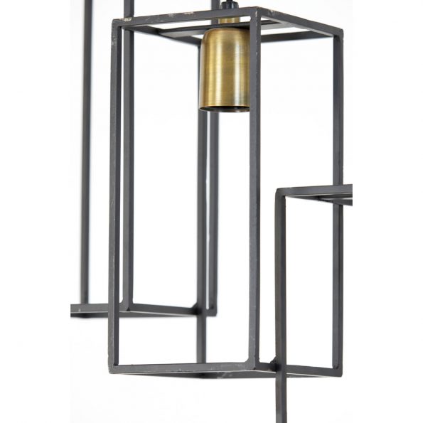 Industriële hanglamp Marley zwart - Afbeelding 9