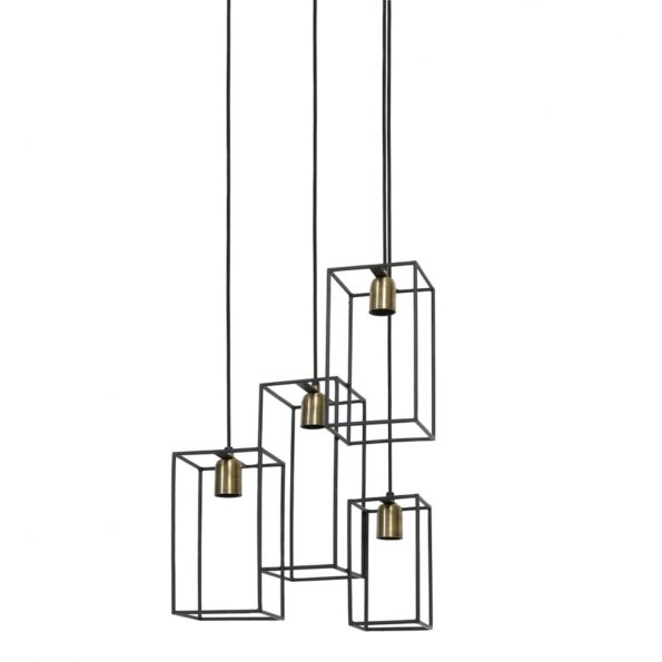 Industriële hanglamp Marley zwart - Afbeelding 2