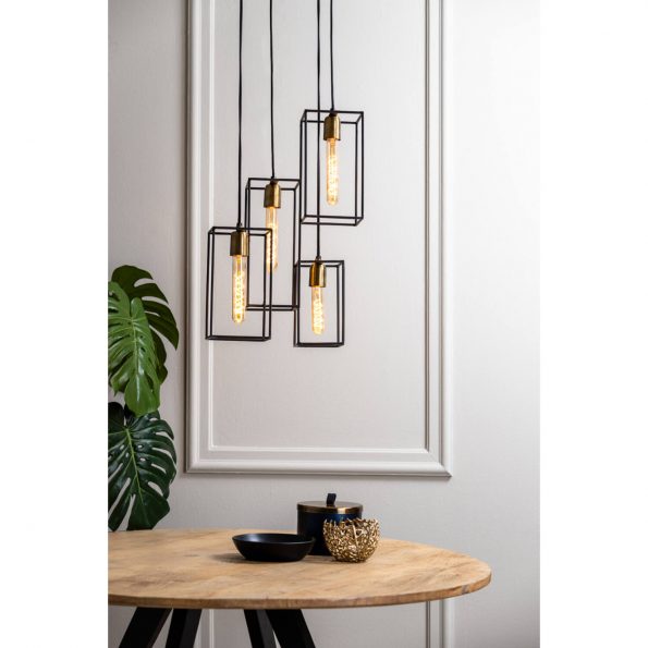 Industriële hanglamp Marley zwart - Afbeelding 3