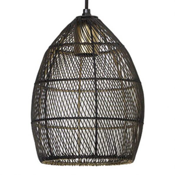 Industriële hanglamp Meya zwart