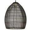 Industriële hanglamp Meya zwart