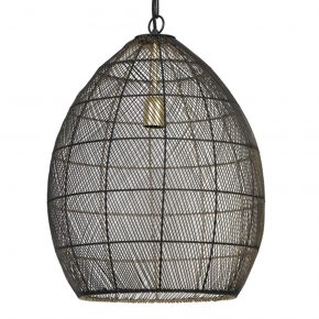 Industriële hanglamp Meya zwart