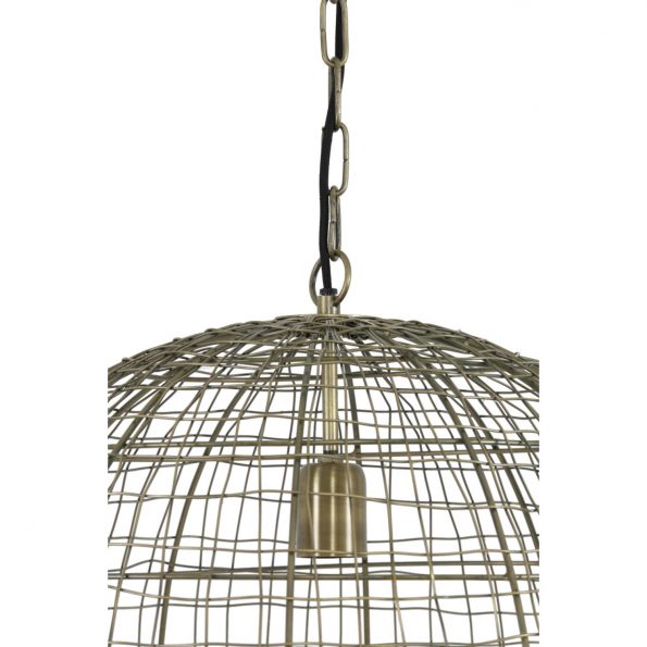 Industriële hanglamp Mirana brons - Afbeelding 3