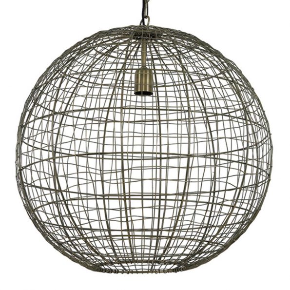 Industriële hanglamp Mirana brons