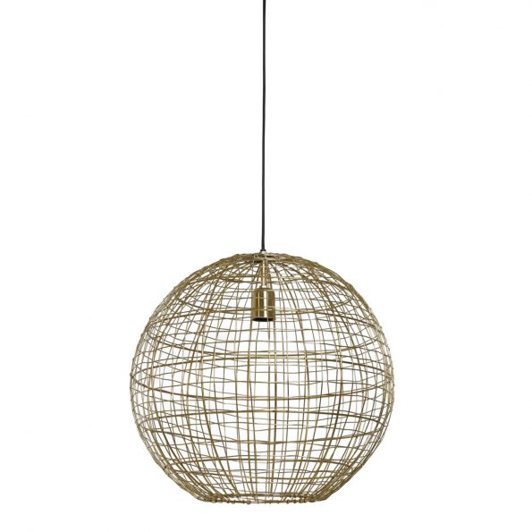 Industriële hanglamp Mirana goud - Afbeelding 2