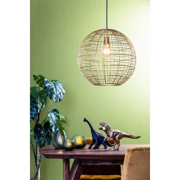 Industriële hanglamp Mirana goud - Afbeelding 5