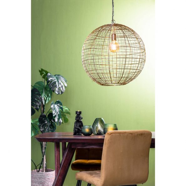 Industriële hanglamp Mirana goud - Afbeelding 5