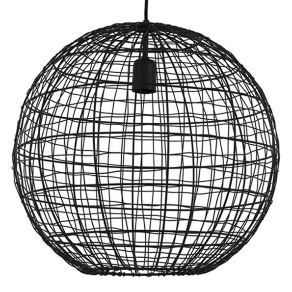 Industriële hanglamp Mirana zwart