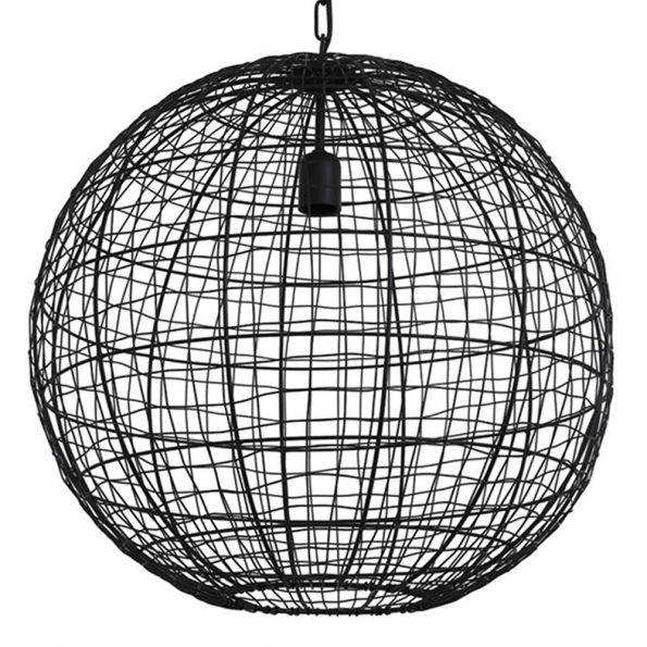 Industriële hanglamp Mirana zwart
